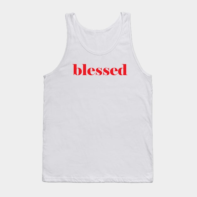 Blessed Tank Top by ProjectX23Red